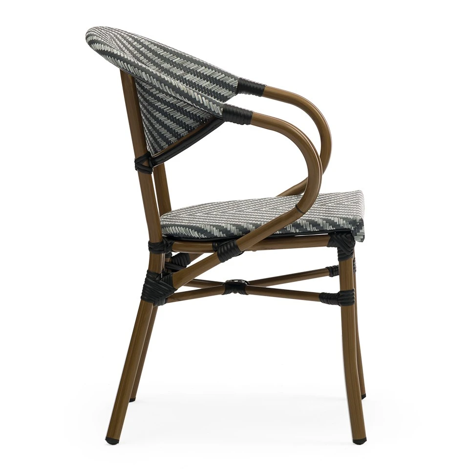 French Style Textilene Outdoor Dining Chairs factory