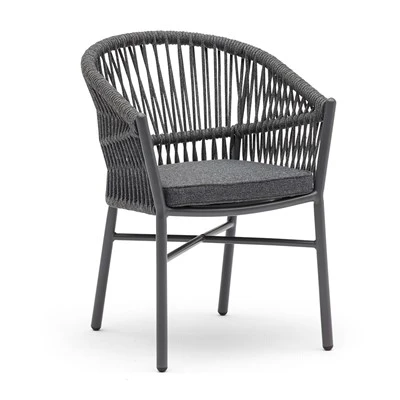 Ghế ăn ngoài trời Rope Patio có tay vịn